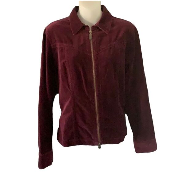 NWT Cabi plum velvet jacket, M - Picture 2 of 6